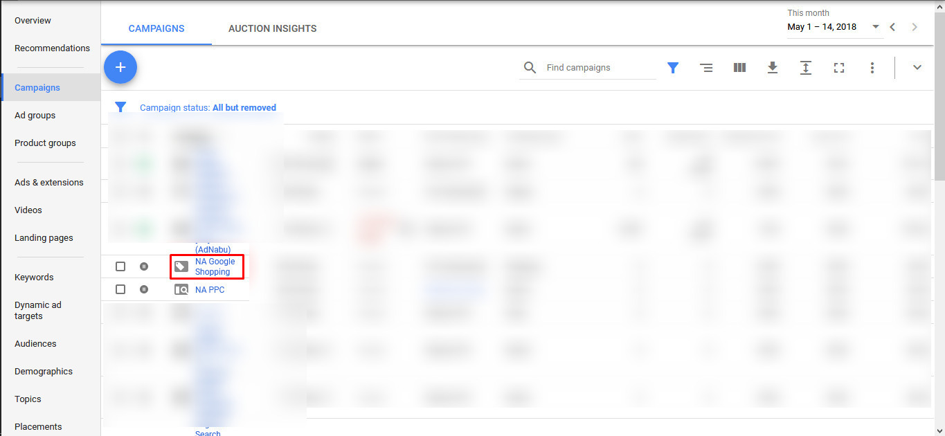 Product Groups in AdWords